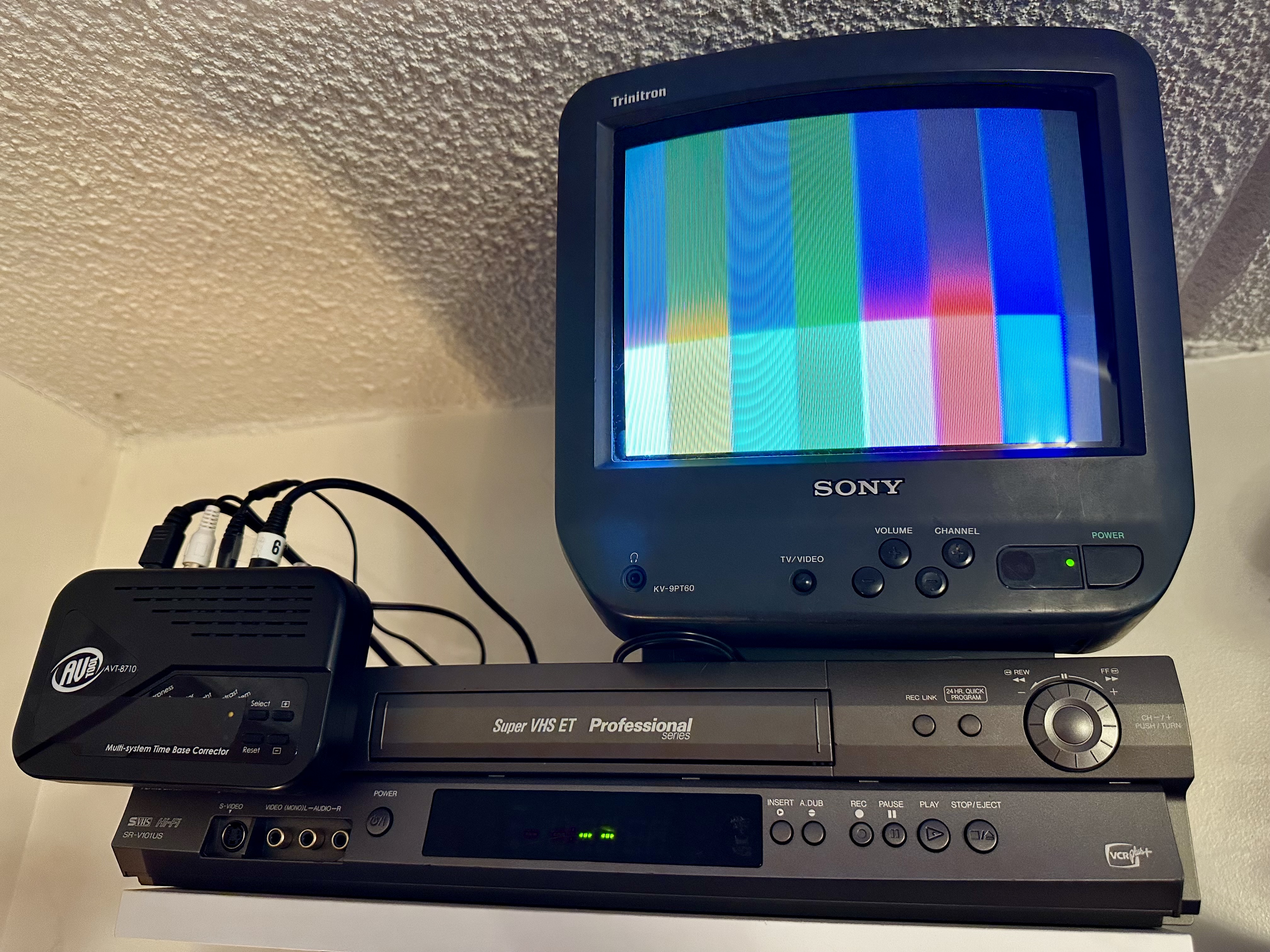 JVC SR-V101US VHS capture station with time base correction chain